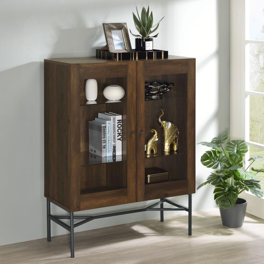 Bonilla - Accent Cabinet With Trestle Base - Brown