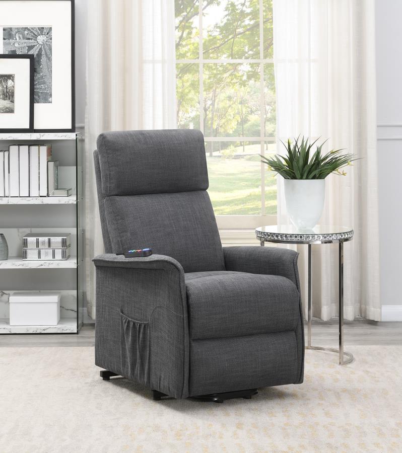 Herrera - Power Lift Recliner With Wired Remote - Gray