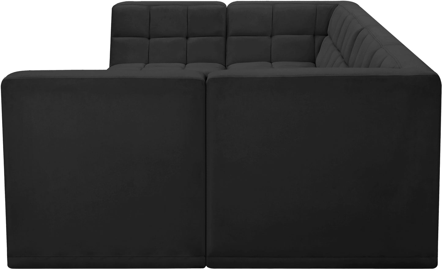 Relax - Modular Sectional 6 Piece - Black