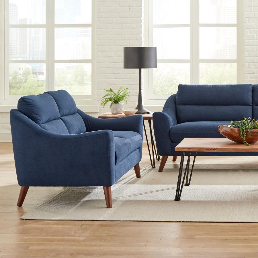 Gano - Loveseat - Navy Blue