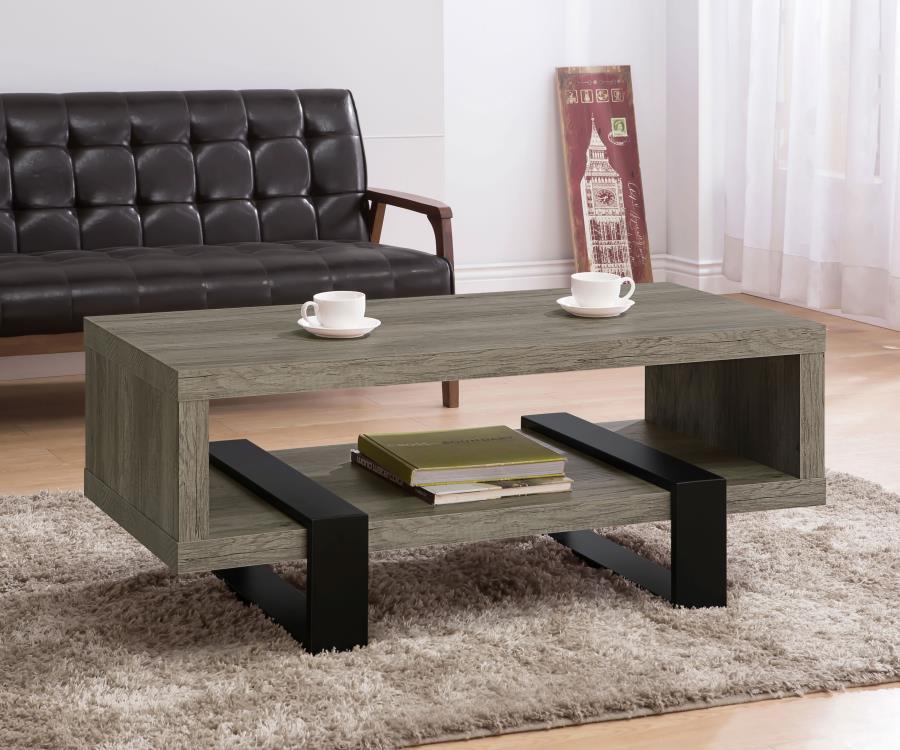 Dinard - Coffee Table With Shelf - Light Brown