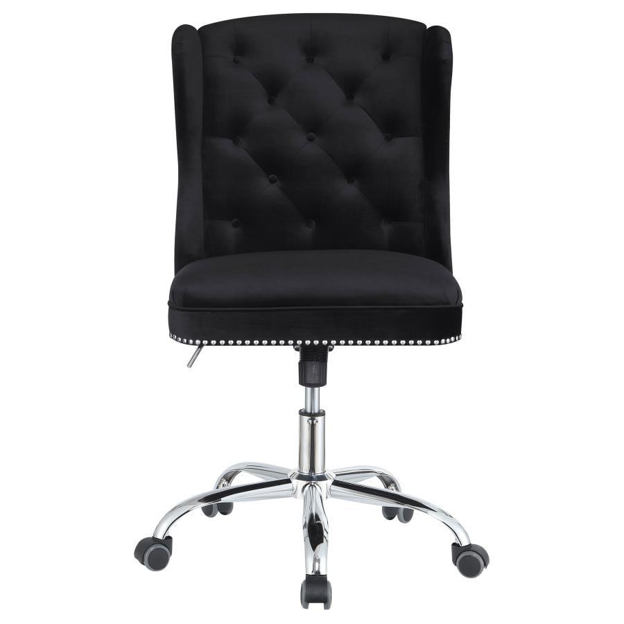 Julius - Upholstered Tufted Office Chair - Black