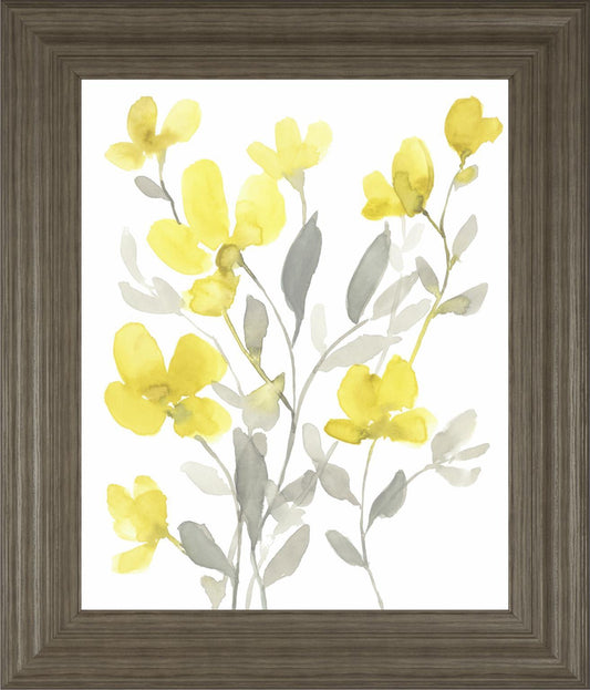 Yellow & Grey Garden I By Jennifer Goldberger 22x26 - Yellow