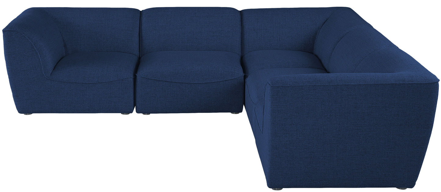 Miramar - Modular Sectional 5 Piece - Navy - Fabric