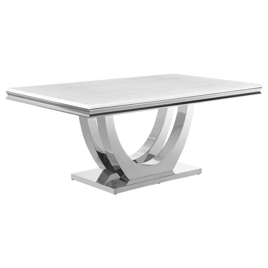 Kerwin - Dining Table - Pearl Silver