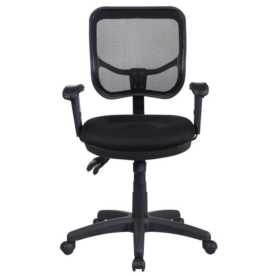 Rollo - Black Mesh Adjustable Height Office Chair - Black