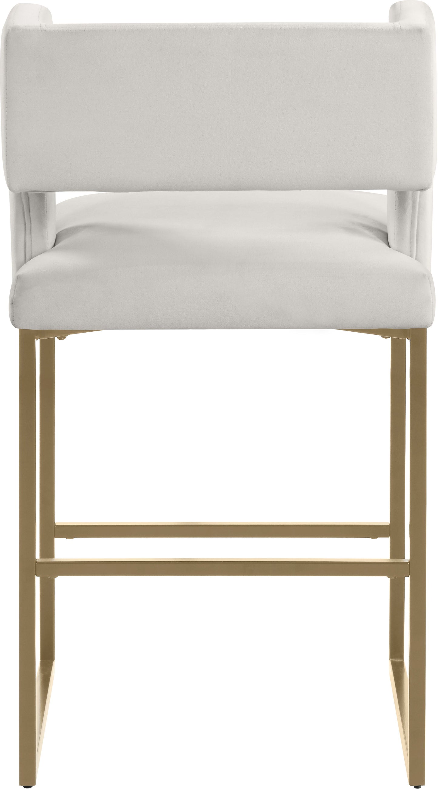 Caleb - Counter Stool with Gold Legs (Set of 2)