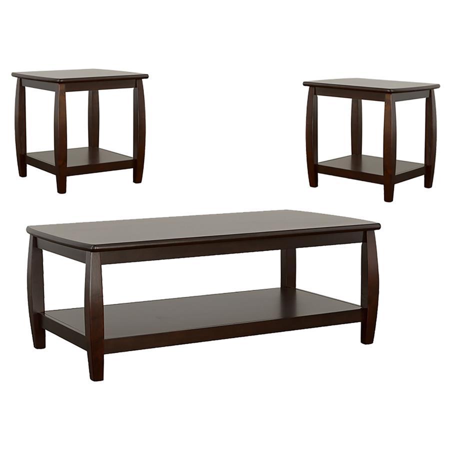 Dixon - 3 Piece Coffee Table Set - Brown