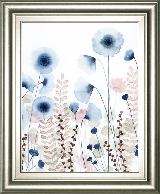 Sweet Flower Field I By Grace Popp 22x26 - Light Blue