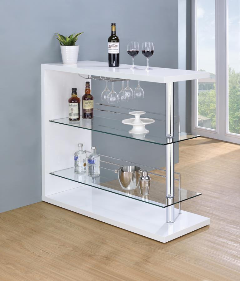 Coaster - Rectangular 2-shelf Bar Unit