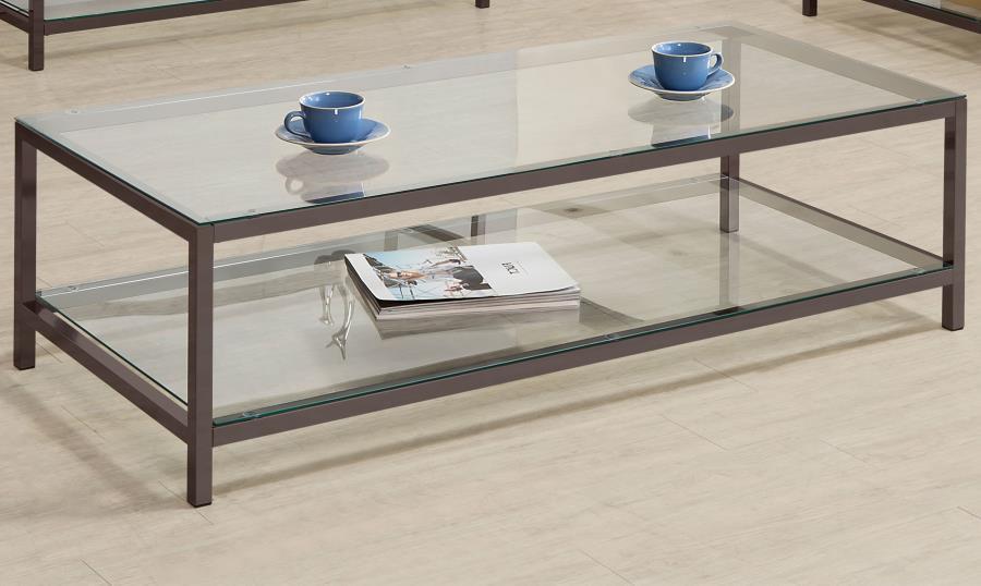 Trini - Coffee Table - Pearl Silver