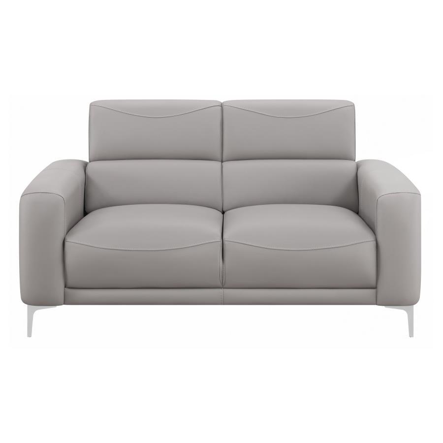 Glenmark - Loveseat - Pearl Silver