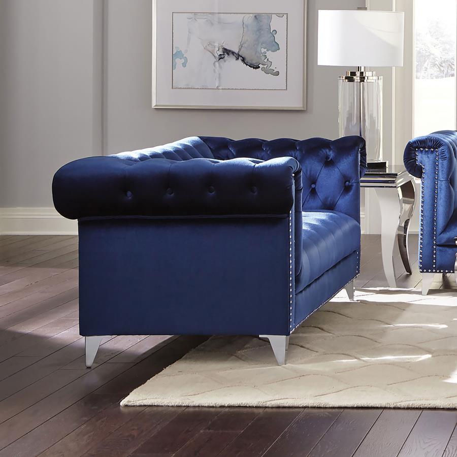 Bleker - Loveseat - Blue