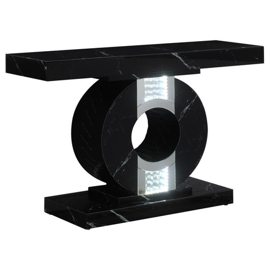 Eliana - Console Table With Led Lighting - Black