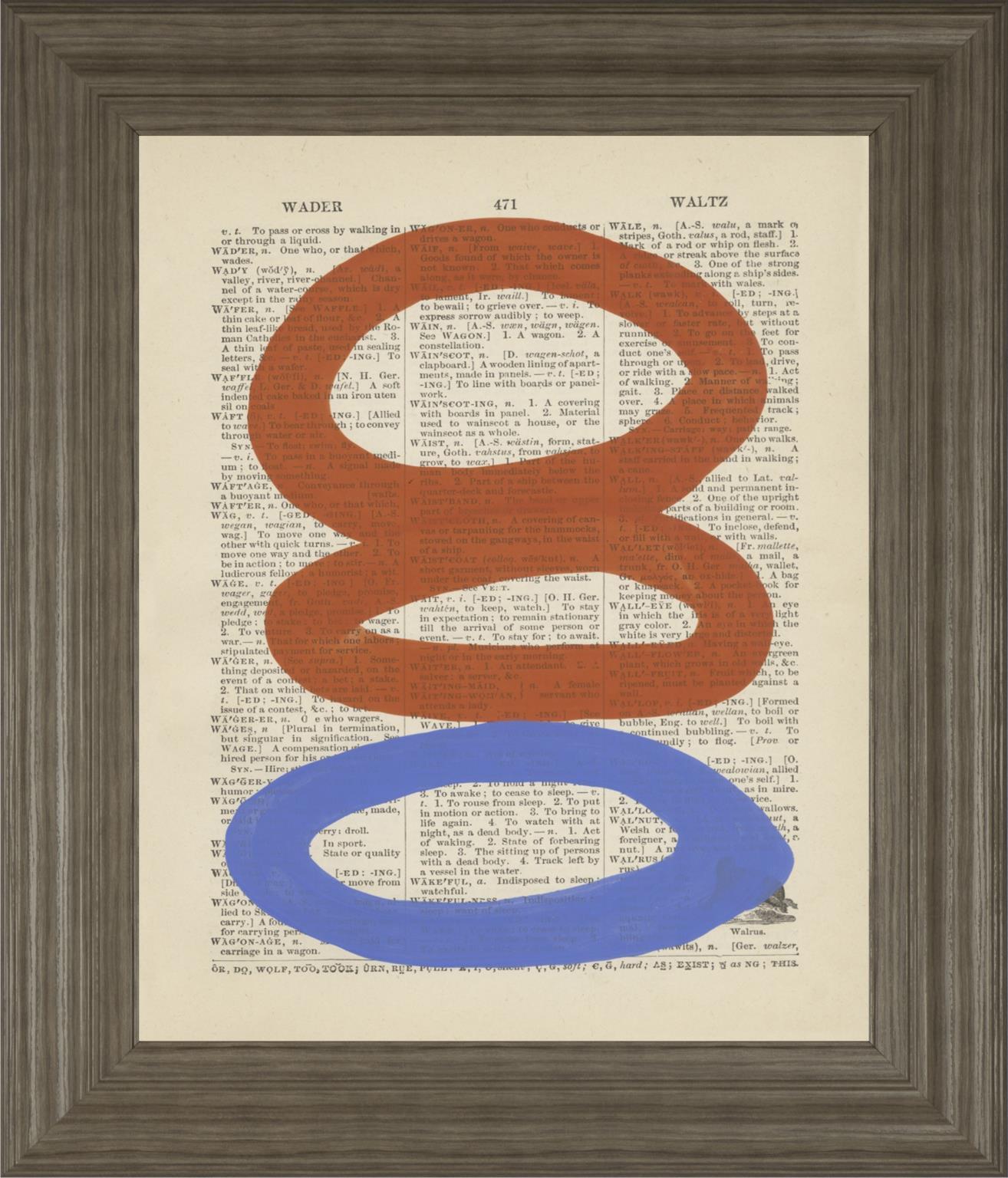 Modern Definition VI By Renee W. Stramel 22x26 - Red