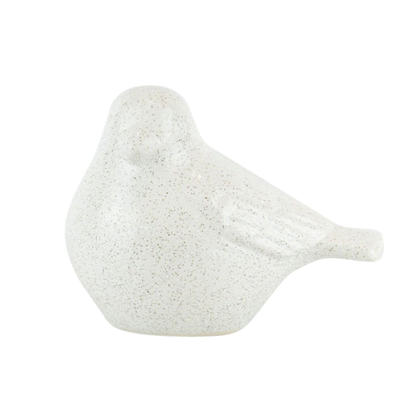 Ceramic Bird Figurine 8" - White