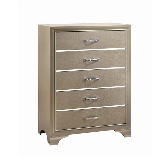 Beaumont - 5-Drawer Rectangular Chest - Beige