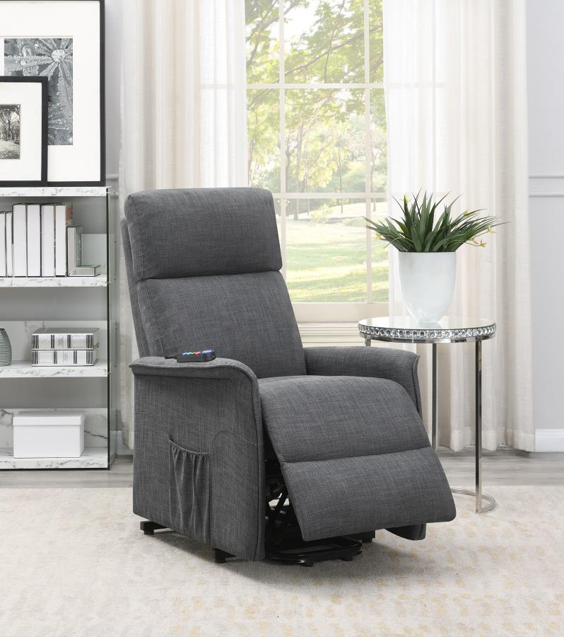 Herrera - Power Lift Recliner With Wired Remote - Gray