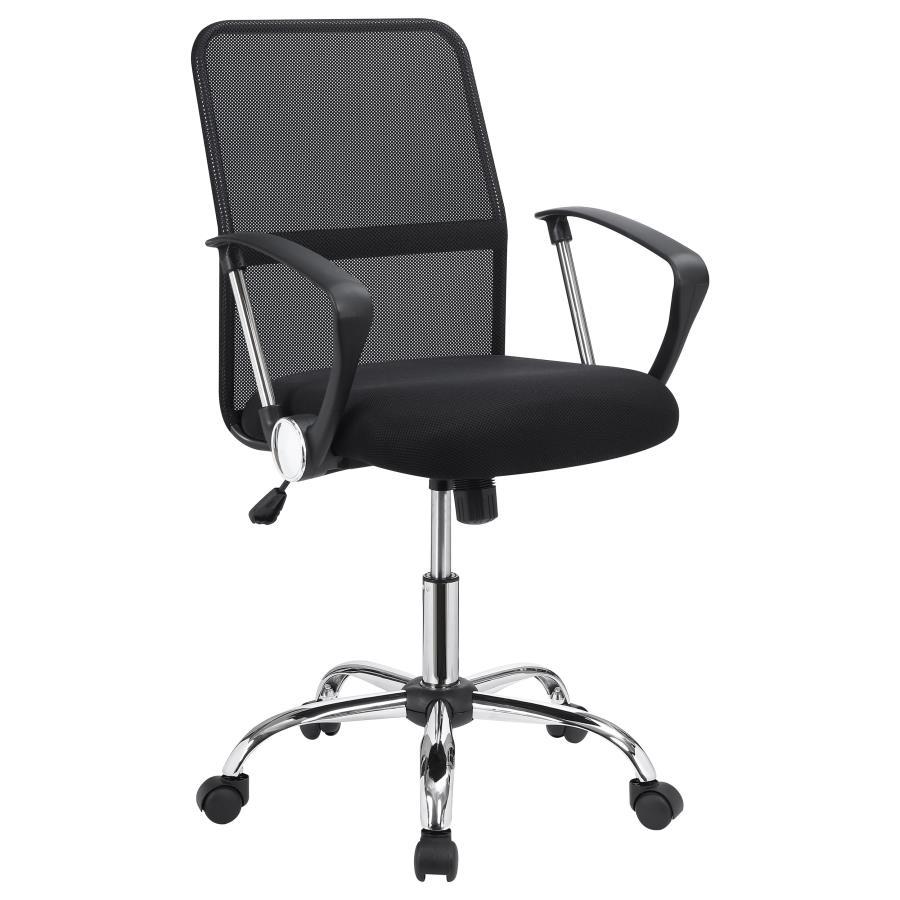 Gerta - Office Chair With Mesh Backrest - Black