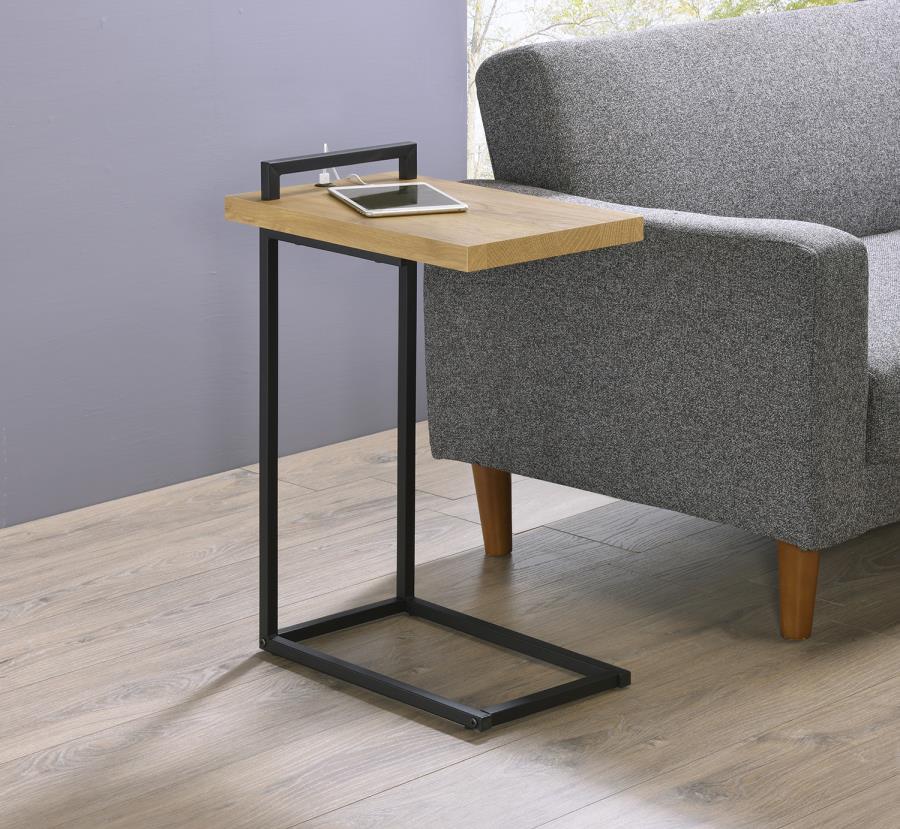 Coaster - Rectangular Top Accent Table with USB Port