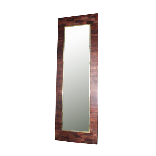 Mirror In Wooden Frame - Brown