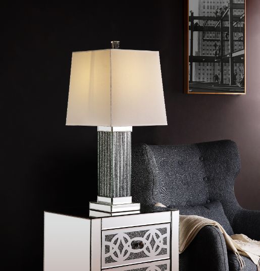 Noralie - Table Lamp - Mirrored & Faux Stones - 30"