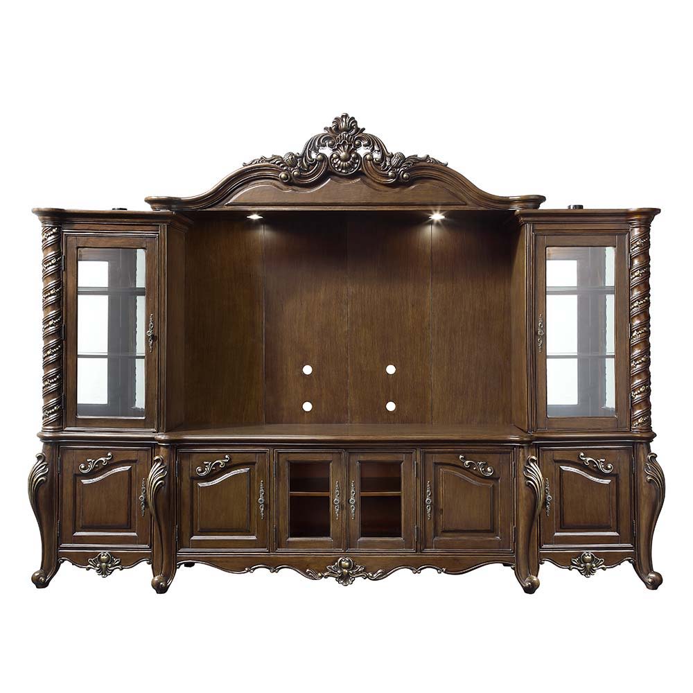 Devayne - Entertainment Center - Dark Walnut Finish