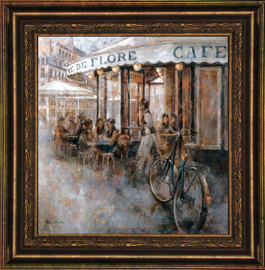 Cafe De Flore By Noemi Martin - Framed Print Wall Art