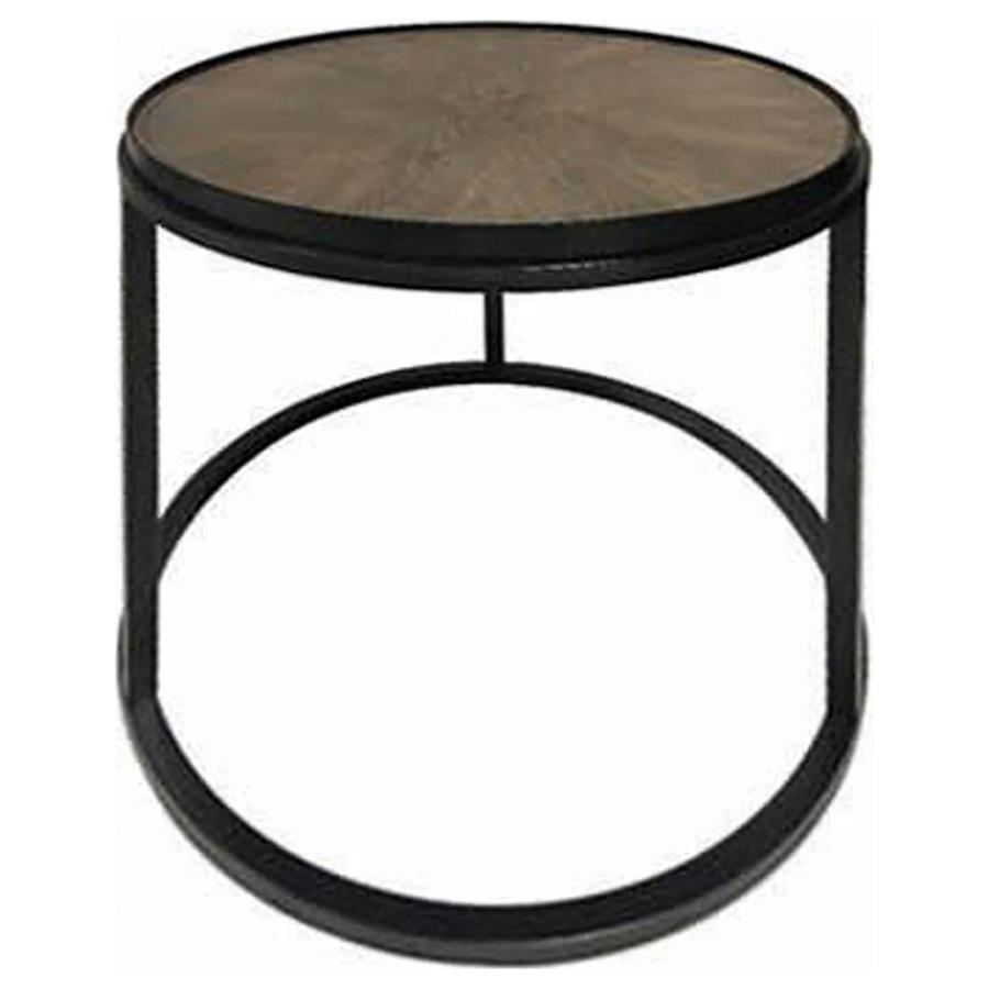 Rodrigo - Round End Table - Brown