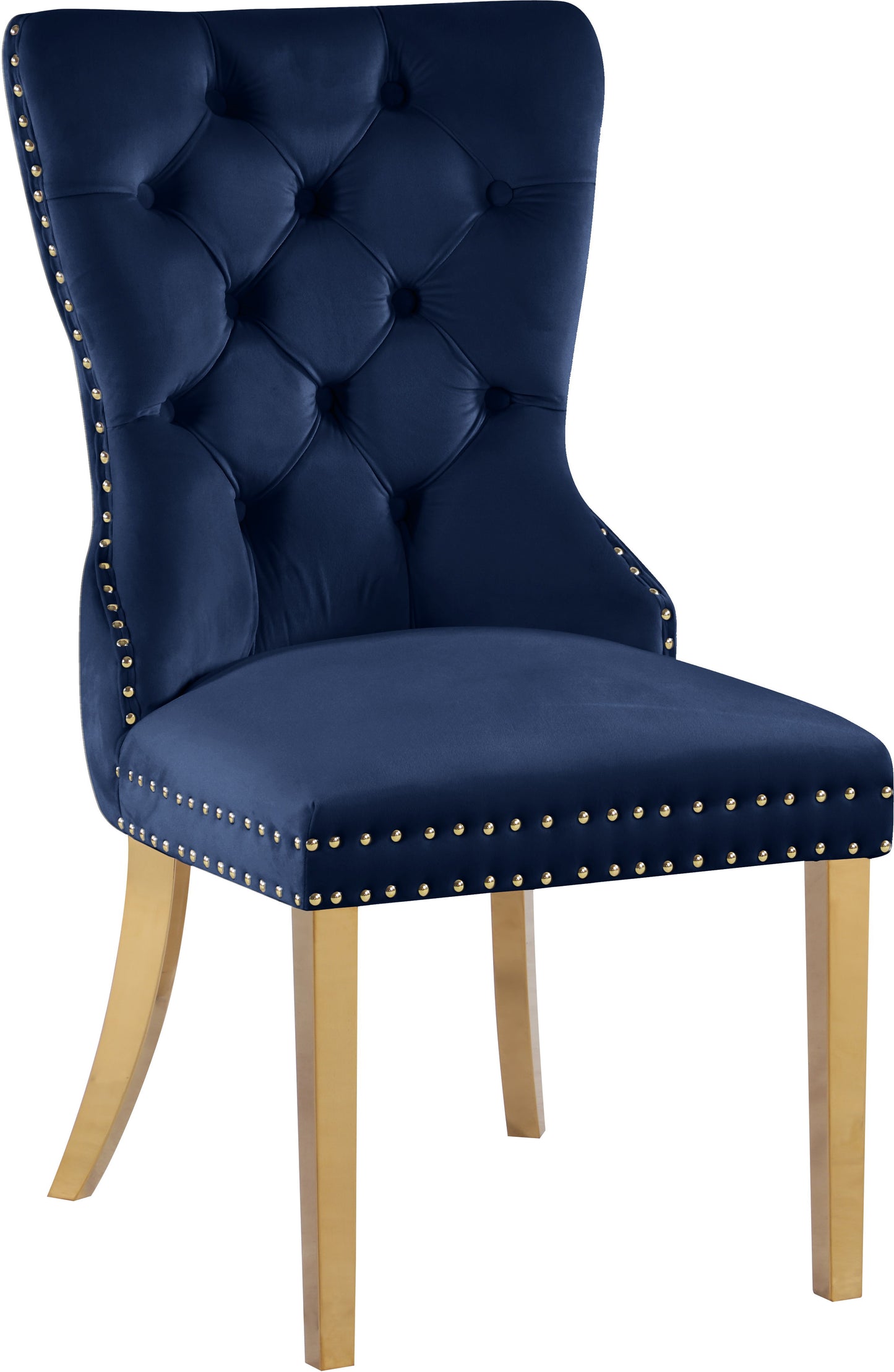 Carmen Velvet - Dining Chair with Gold legs (Set of 2)