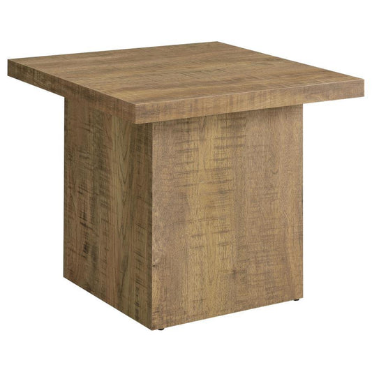 Square End Table - Dark Brown