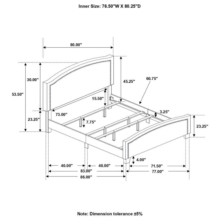 Hamden - Upholstered Panel Bed