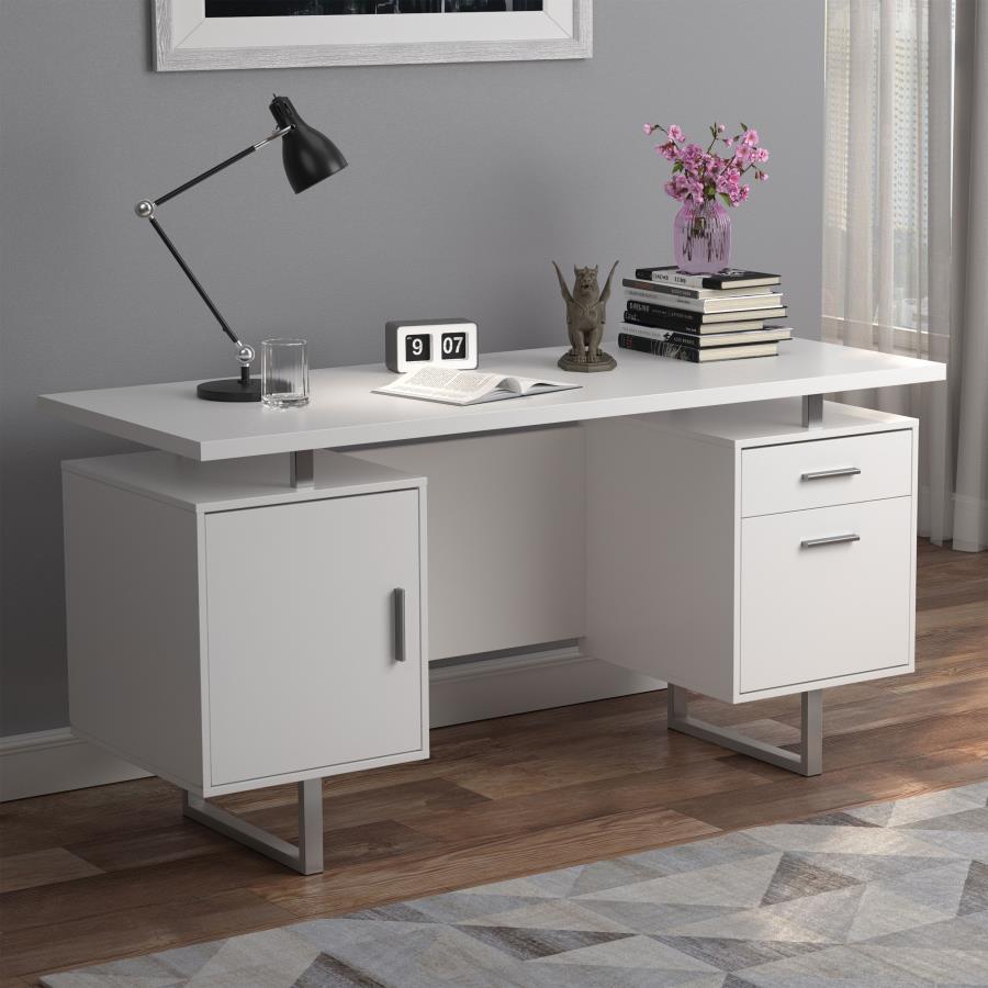 Lawtey - Computer Desk - White