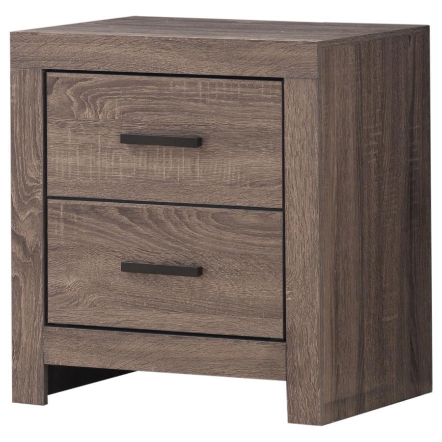 Brantford - 2-Drawer Nightstand - Barrel Oak