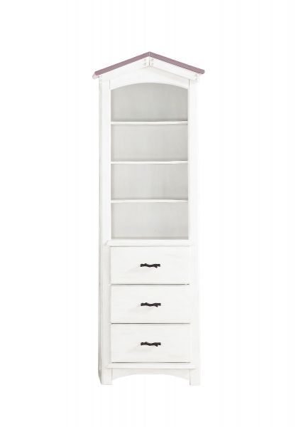 Tree House - Bookshelf - Pink & White Finish