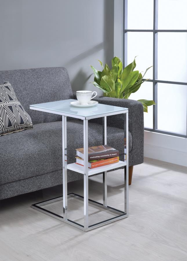 Daisy - 1-Shelf Accent Table - White