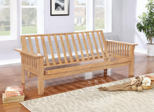 Fieldcrest - Slat Futon Frame - Light Brown