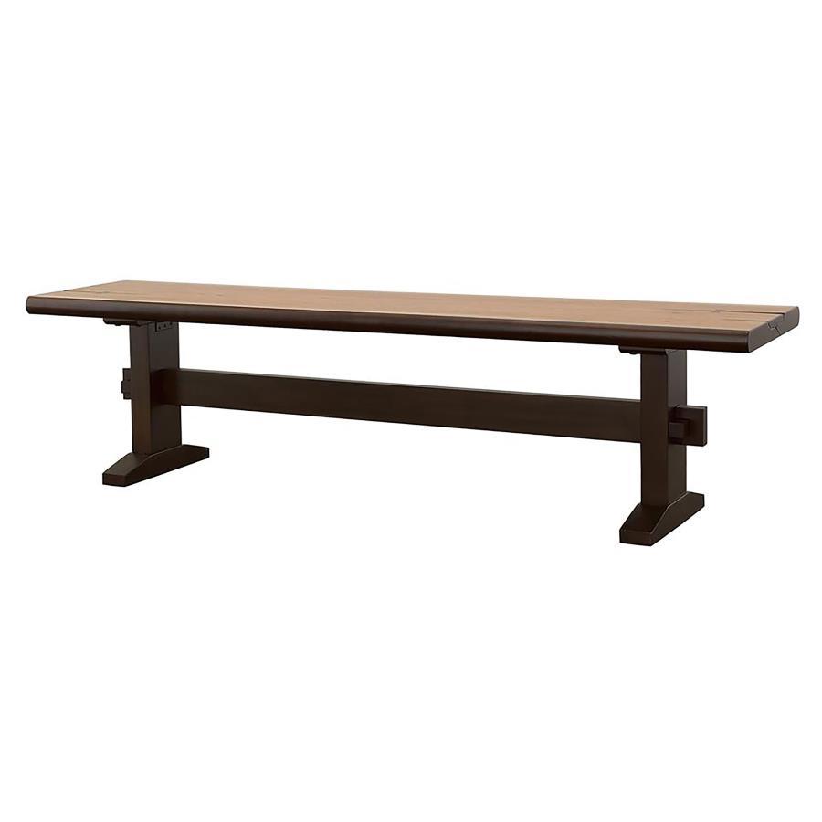 Bexley - Trestle Bench - Brown