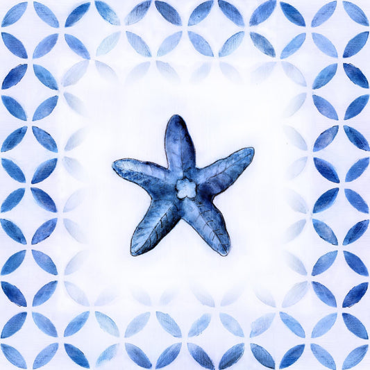 Framed - Royal Blue Shell IIi By Tava Studios