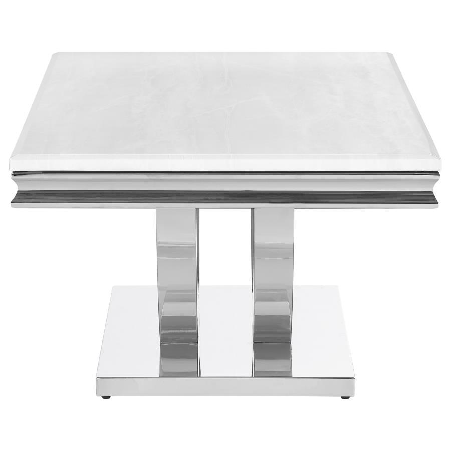 Adabella - Coffee Table - Pearl Silver