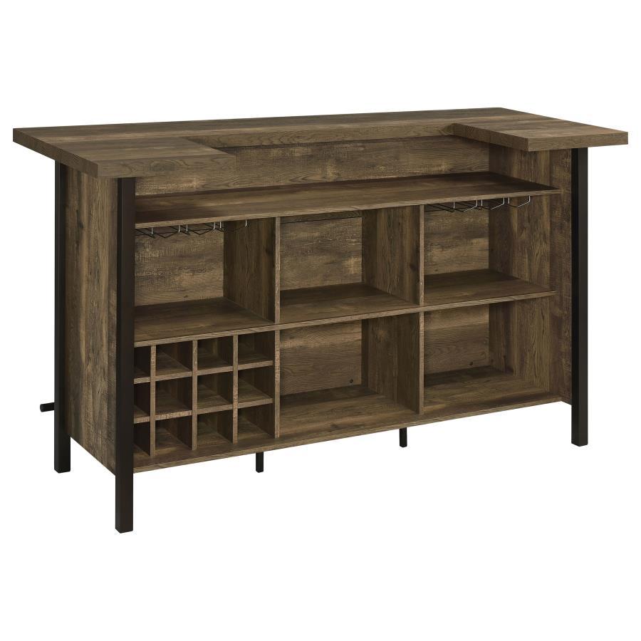 Bellemore - Rectangular Storage Bar Unit - Brown