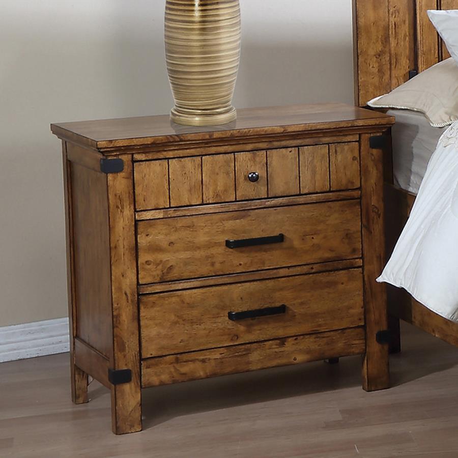 Brenner - Nightstand - Light Brown