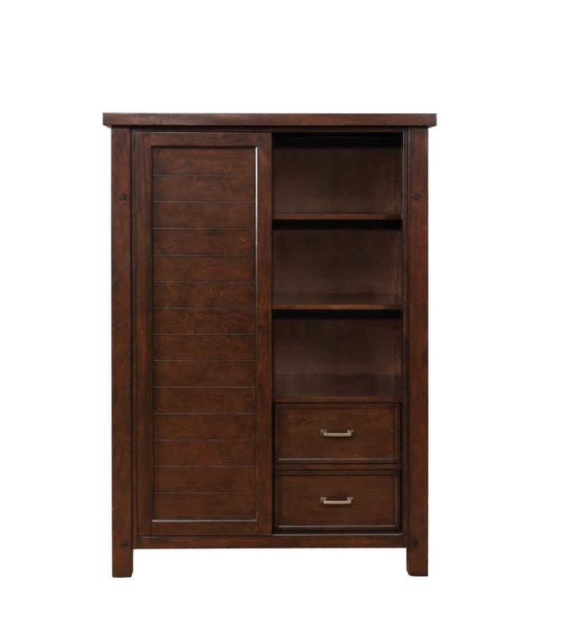 Barstow - 8-Drawer Door Chest - Brown