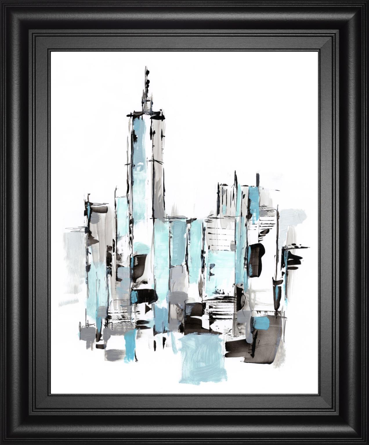 Blue City II By Ethan Harper 22x26 - Light Blue