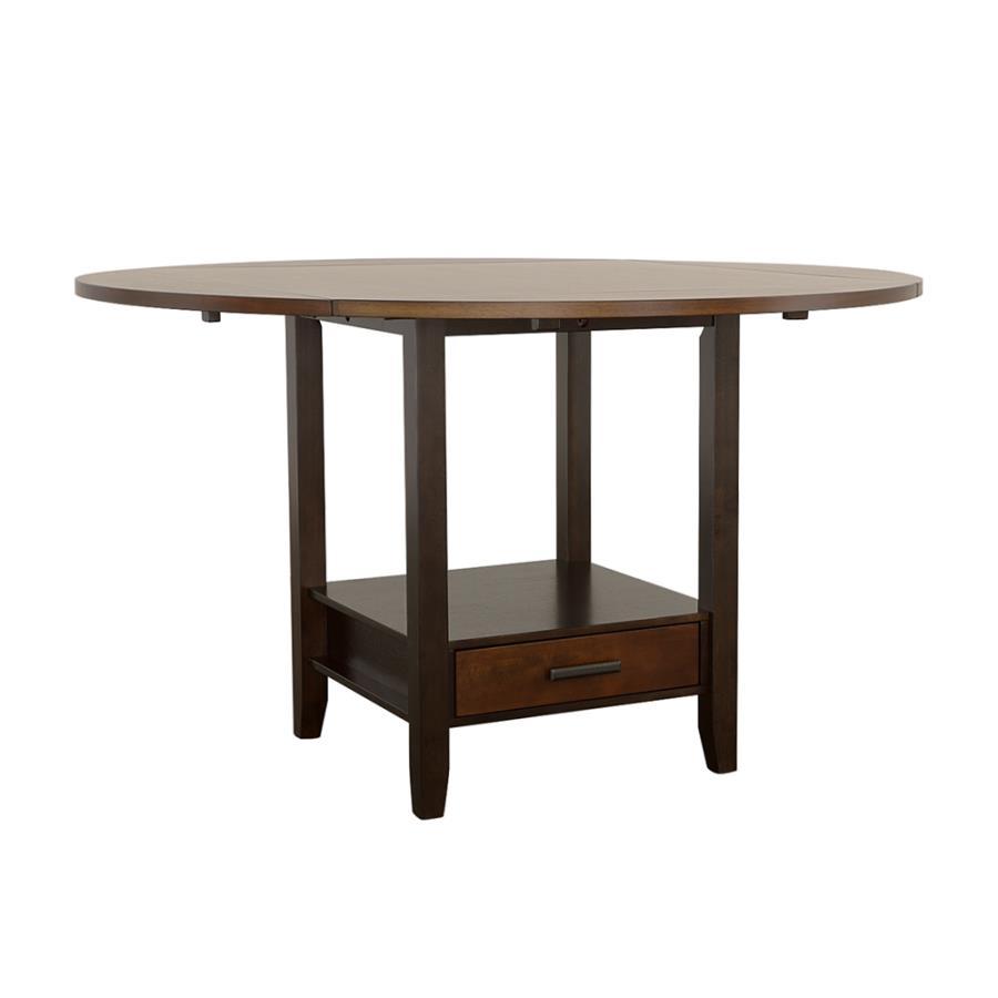 Sanford - Round Counter Height Table - Brown