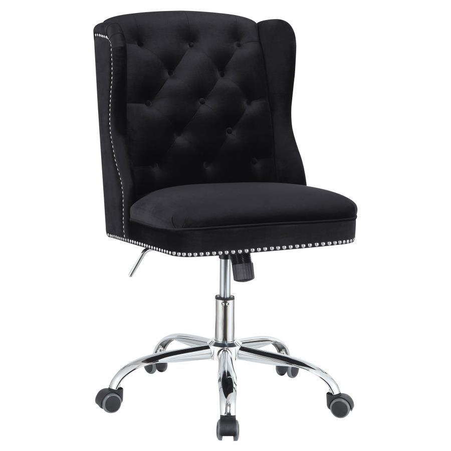 Julius - Upholstered Tufted Office Chair - Black