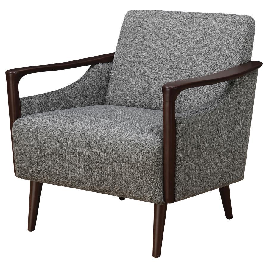 Justin - Upholstered Accent Chair - Gray