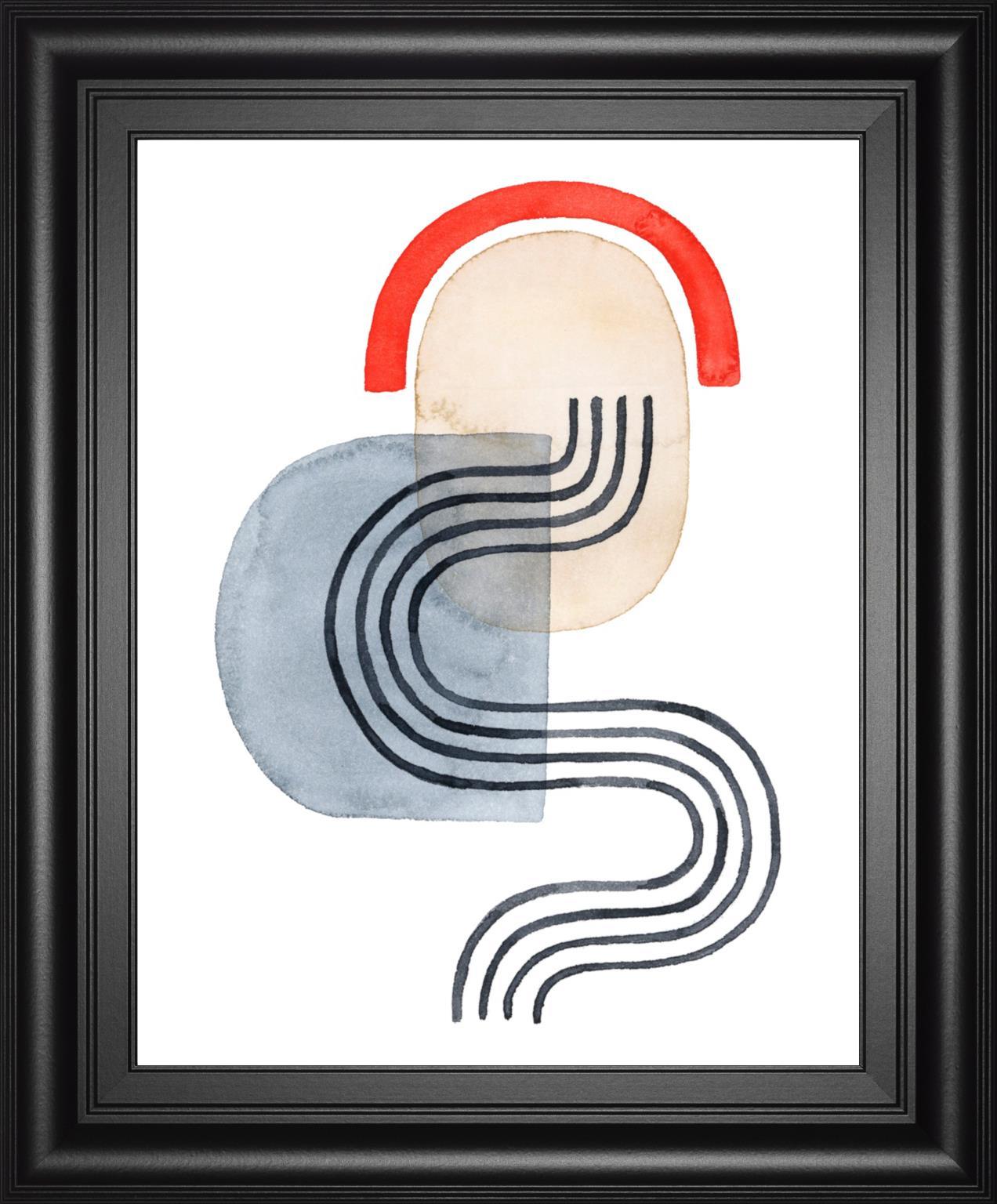 Deco Sunrise IV By Grace Popp 22x26 - Light Blue