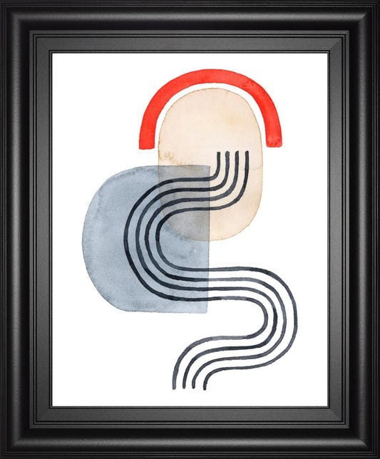 Deco Sunrise IV By Grace Popp 22x26 - Light Blue