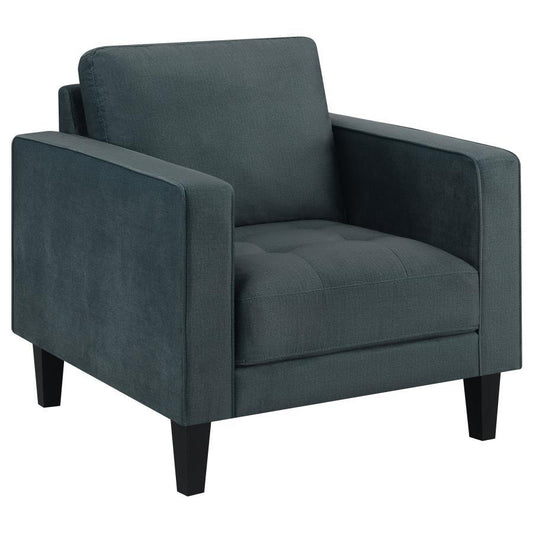 Gulfdale - Cushion Back Upholstered Chair - Dark Green